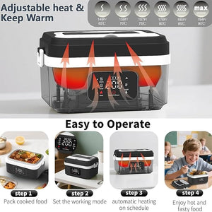 Boîte repas chauffante rechargeable Amazon