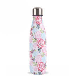Bouteille Isotherme 500ml Fleurs Roses Sac Isotherme