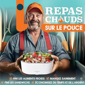 Gamelle Chauffante 12V / 24V / 220V- boite Amazon