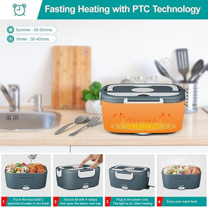 Gamelle Chauffante Électrique 75W, 1,5L Acier Inoxydable 12V/24V/220V Amazon