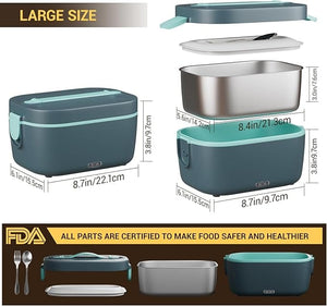 Gamelle Chauffante pour Voiture 12V 24V 220V - Lunch Box Électrique 90W / 1,8L Amazon