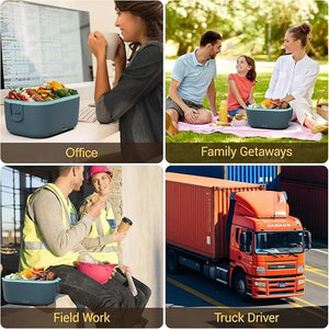 Gamelle Chauffante pour Voiture 12V 24V 220V - Lunch Box Électrique 90W / 1,8L Amazon