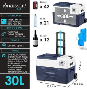 Glacière à compression électrique 30L – Réfrigérateur portable -20°C Amazon