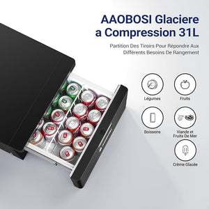 Glacière à Compression Silencieuse avec APP, 12/24V pour Voiture, Camping-Car et Bateau (-20℃ à +20℃ Amazon