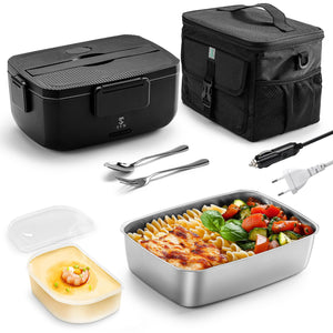 Lunch Box Chauffante 2L 80W avec Sac Isotherme 10L Amazon