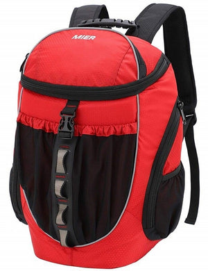 Sac à Dos Isotherme de Randonnée Rouge et Noir Sac Isotherme