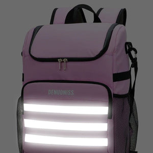 Sac à Dos Isotherme Rose avec Bandes Réfléchissantes Sac Isotherme