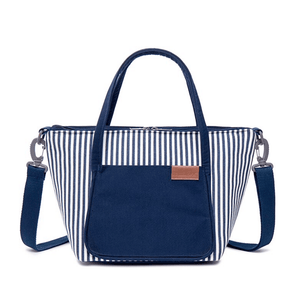 Sac à Lunch Isotherme de Luxe à Rayures pour Femme Sac Isotherme