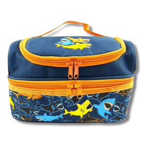 Sac Isotherme Enfant avec 2 Compartiments imprimé Requins Sac Isotherme