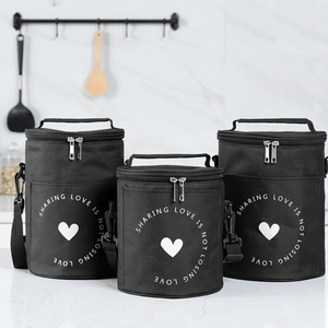 Sac Isotherme Noir Cylindrique Sac Isotherme