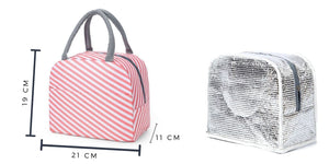 Sac Isotherme Repas Rayé Rose Sac Isotherme