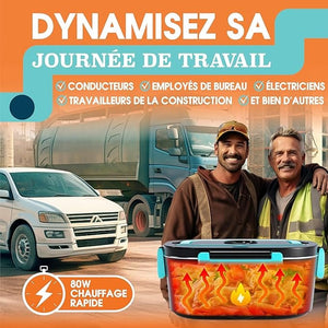 Gamelle Chauffante Électrique 80W - Lunch Box Portable Isotherme 1,5L Amazon