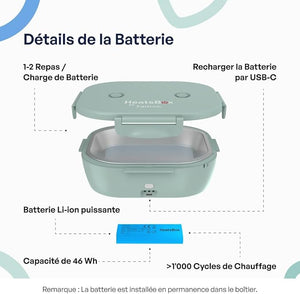 Boîte à déjeuner chauffante compacte Amazon