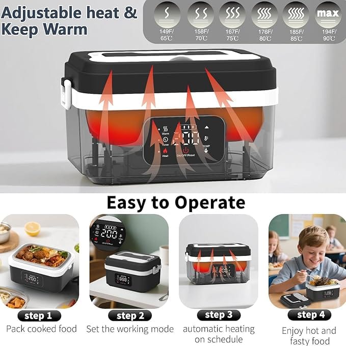 Boîte repas chauffante rechargeable Amazon