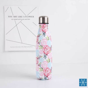 Bouteille Isotherme Thermos Fleurs