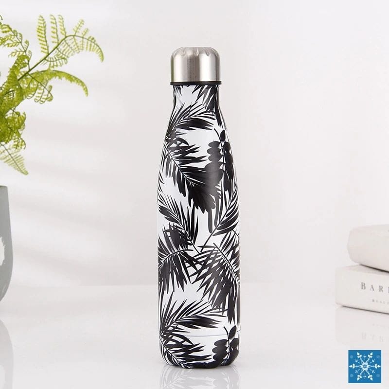 Bouteille Isotherme Tropical Noire Sac Isotherme