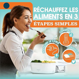 Gamelle Chauffante 12V / 24V / 220V- boite Amazon