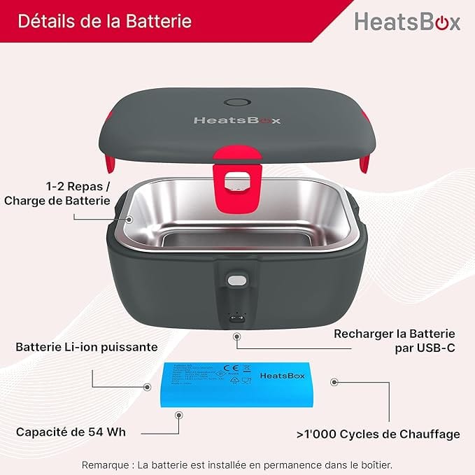 Gamelle Chauffante avec Batterie Intégrée Amazon