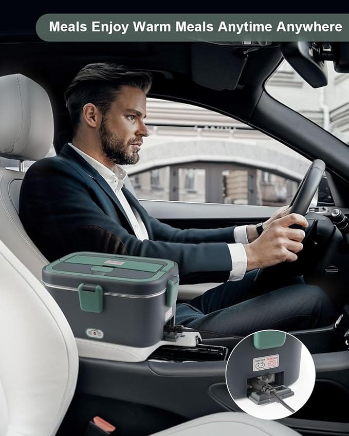 Gamelle Chauffante pour Camion 80W, 12V/24V/220V Amazon