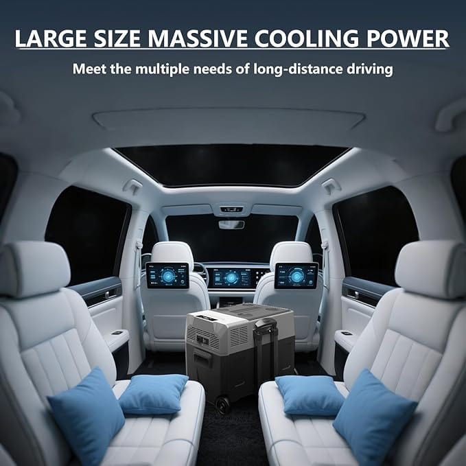 Glacière à Compression 50L ECX50 – Réfrigérateur de Voiture Portable -20℃ à +20℃, Congélateur et Frigo Camping Rechargeable Amazon