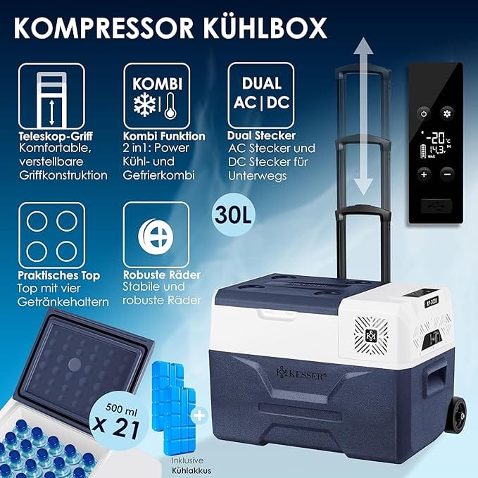 Glacière à compression électrique 30L – Réfrigérateur portable -20°C Amazon