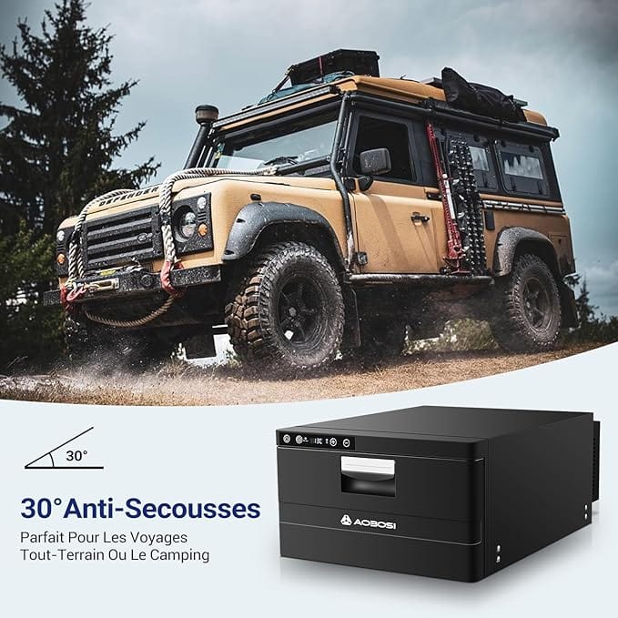 Glacière à Compression Silencieuse avec APP, 12/24V pour Voiture, Camping-Car et Bateau (-20℃ à +20℃ Amazon