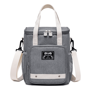 Joli Sac Isotherme Repas Gris