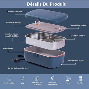 Lunch Box Chauffante 2 Compartiments Amazon