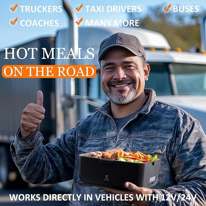 Lunch Box Chauffante 2L 80W / 12v 24v 220v Amazon