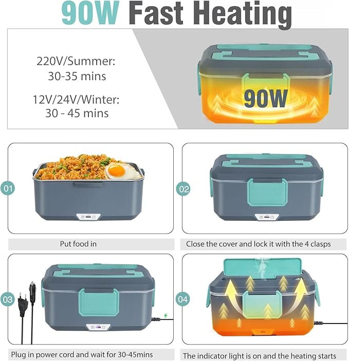 Lunch Box Chauffante Grande Capacité Amazon