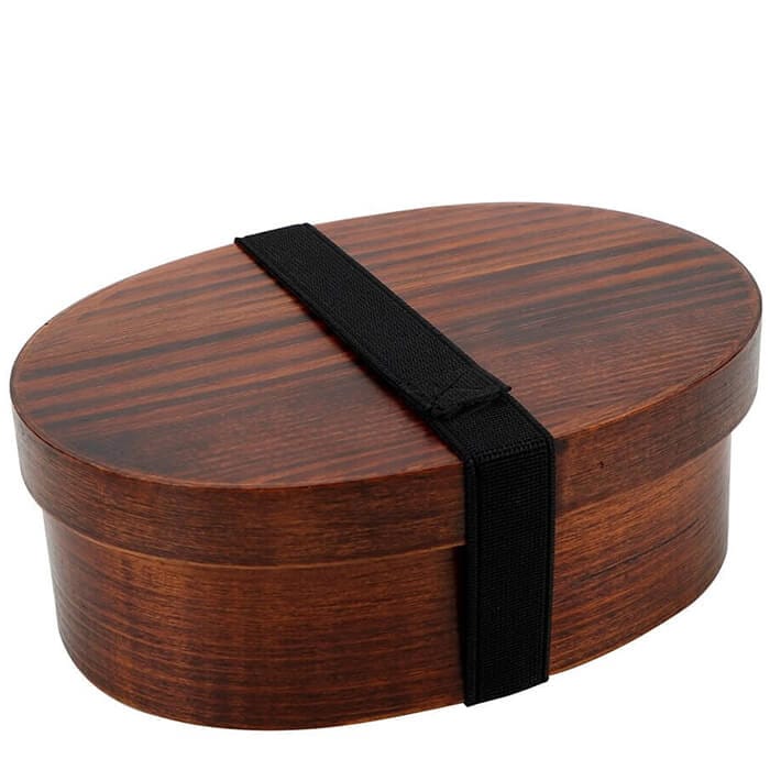 Lunch Box Enfant en Bois Foncé Sac Isotherme