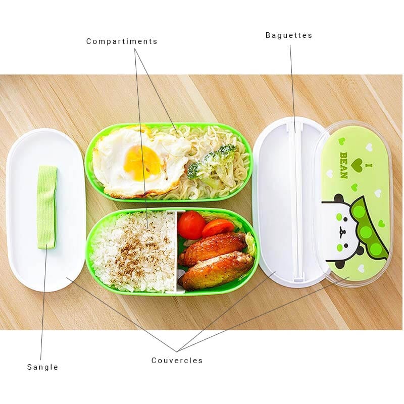 Lunch Box Enfant 600ml Orange Sac Isotherme