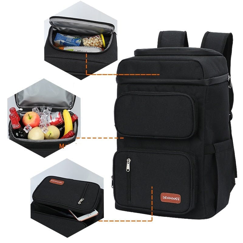 Sac à Dos Isotherme Militaire Noir Sac Isotherme