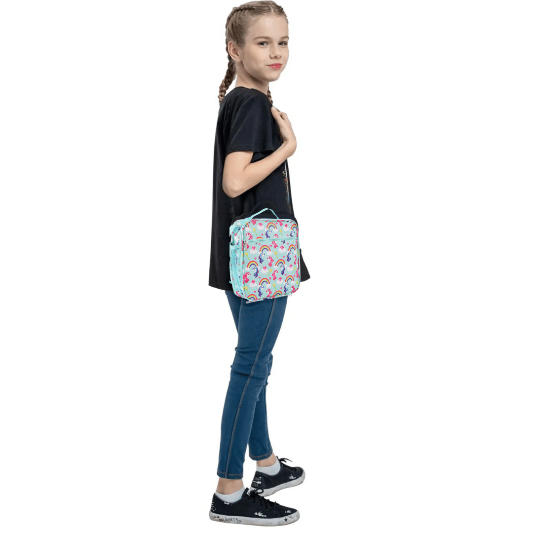 Sac à Goûter Fille Imprimé Licorne Sac Isotherme