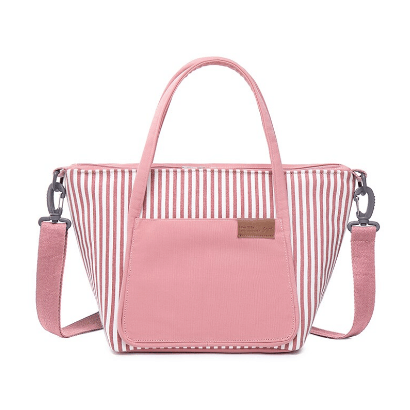 Sac à Lunch Isotherme de Luxe à Rayures pour Femme Sac Isotherme