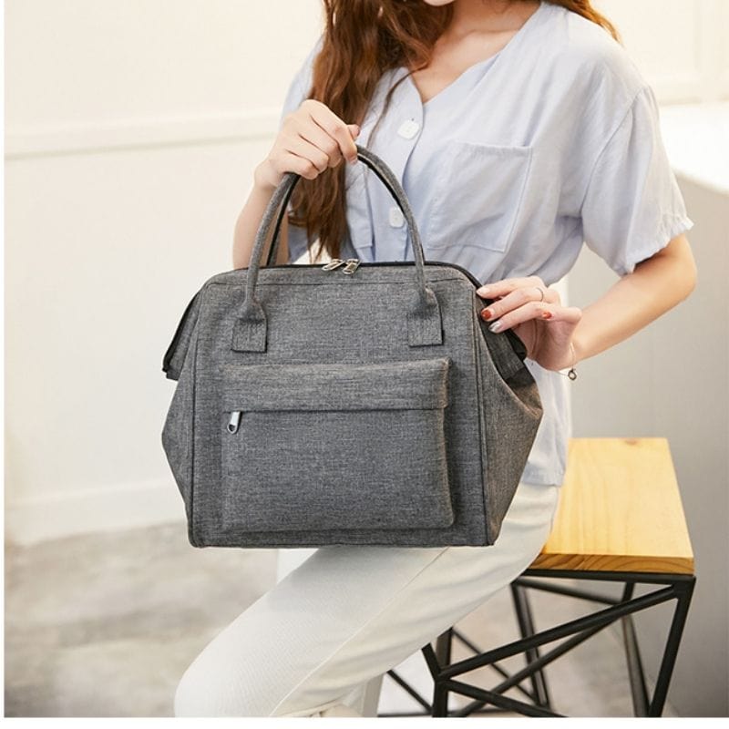 Sac à Main Isotherme Repas Gris Sac Isotherme