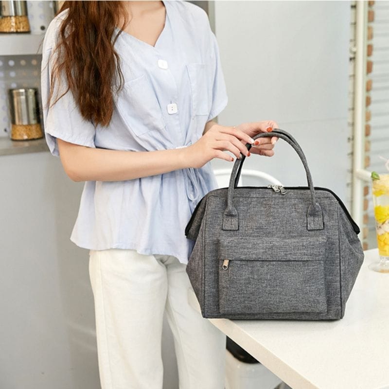 Sac à Main Isotherme Repas Gris Sac Isotherme