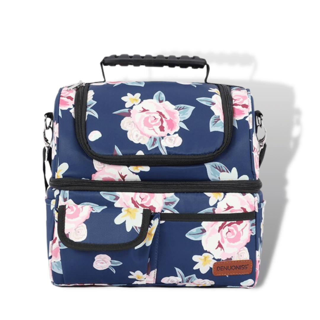 Sac Isotherme Bleu à Fleurs Sac Isotherme