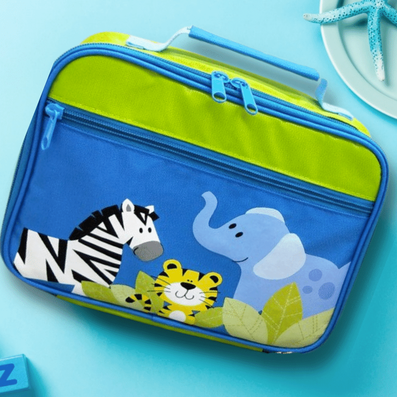 Sac Isotherme Enfant Motif Animaux Eléphant et Zebre Sac Isotherme