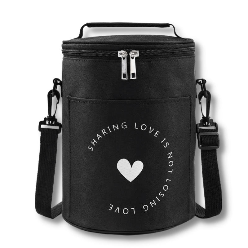 Sac Isotherme Noir Cylindrique Sac Isotherme