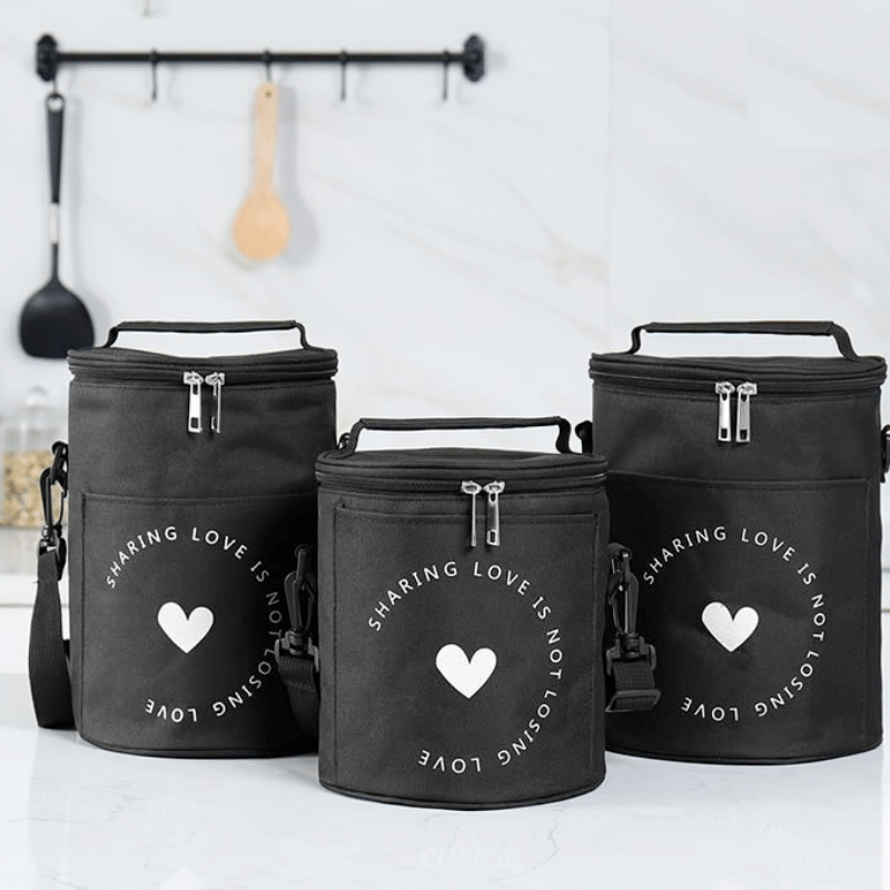 Sac Isotherme Noir Cylindrique Sac Isotherme