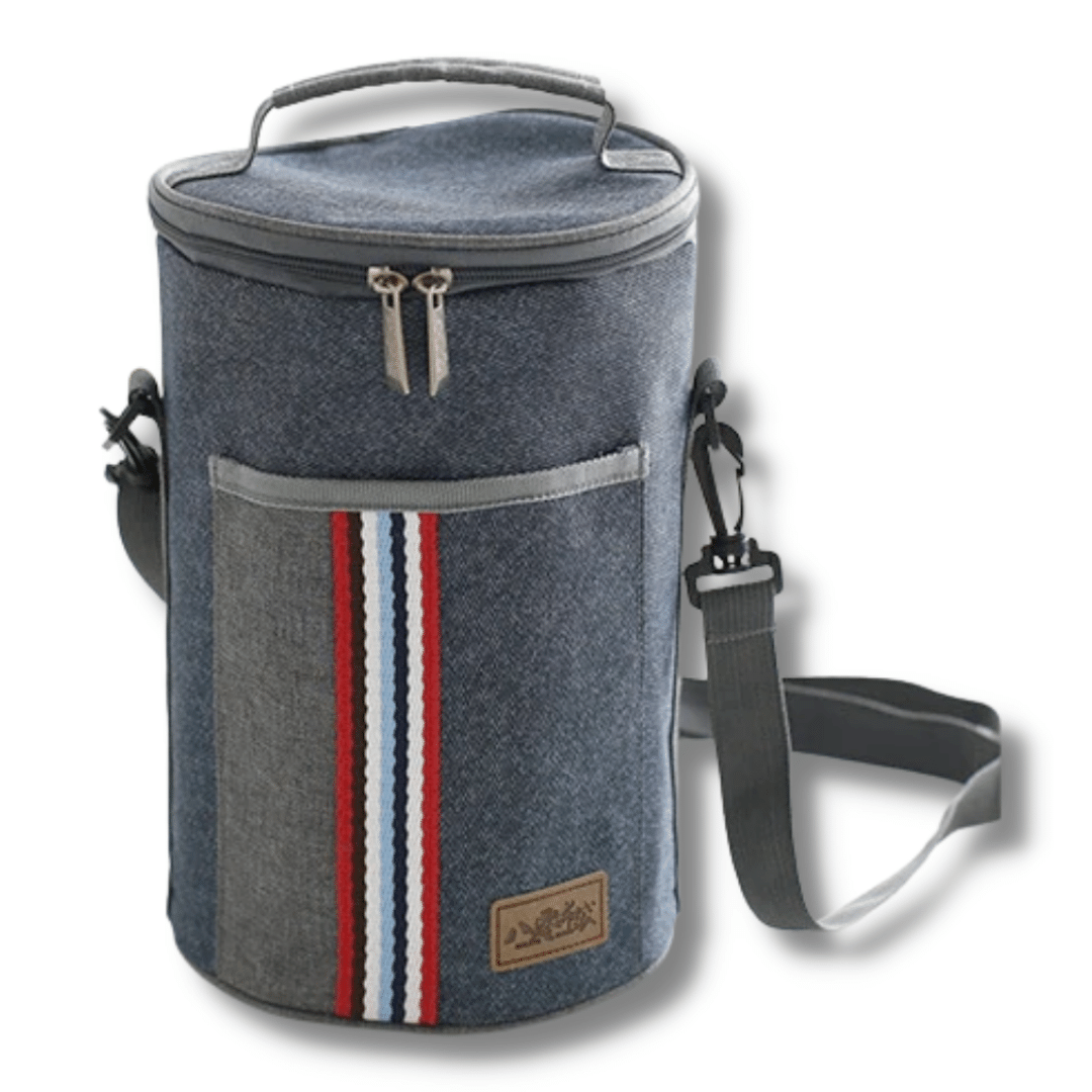 Sac Isotherme Rond en Denim Sac Isotherme