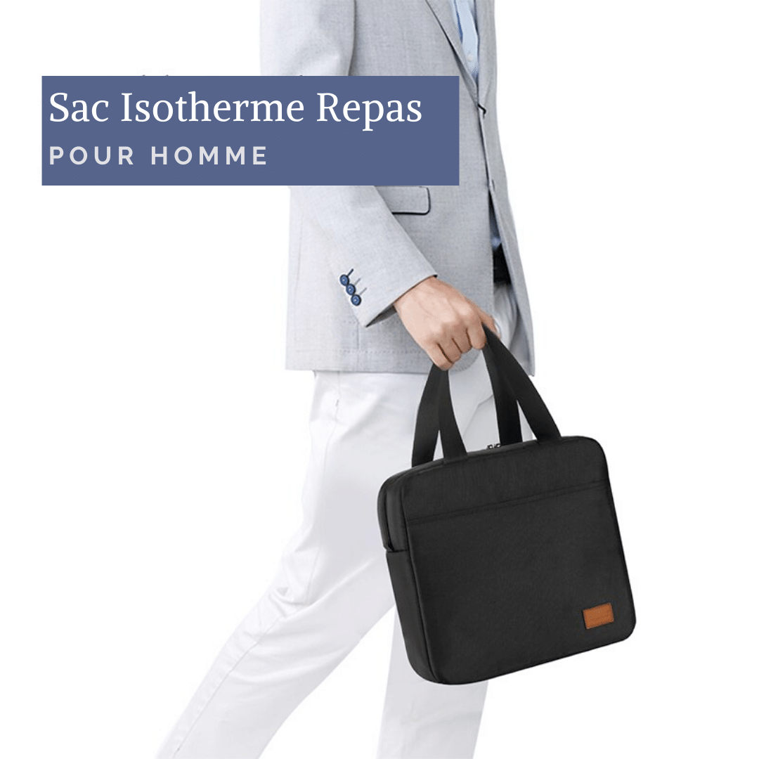 Sac Repas Noir pour Homme Sac Isotherme