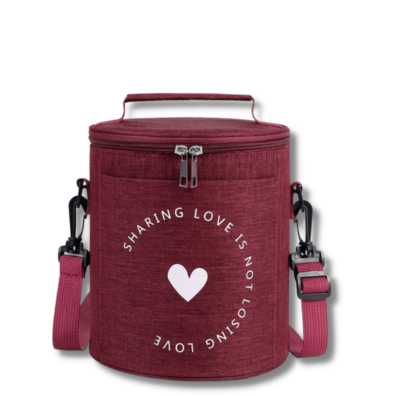 Sac Rond Isotherme Bordeaux Sac Isotherme