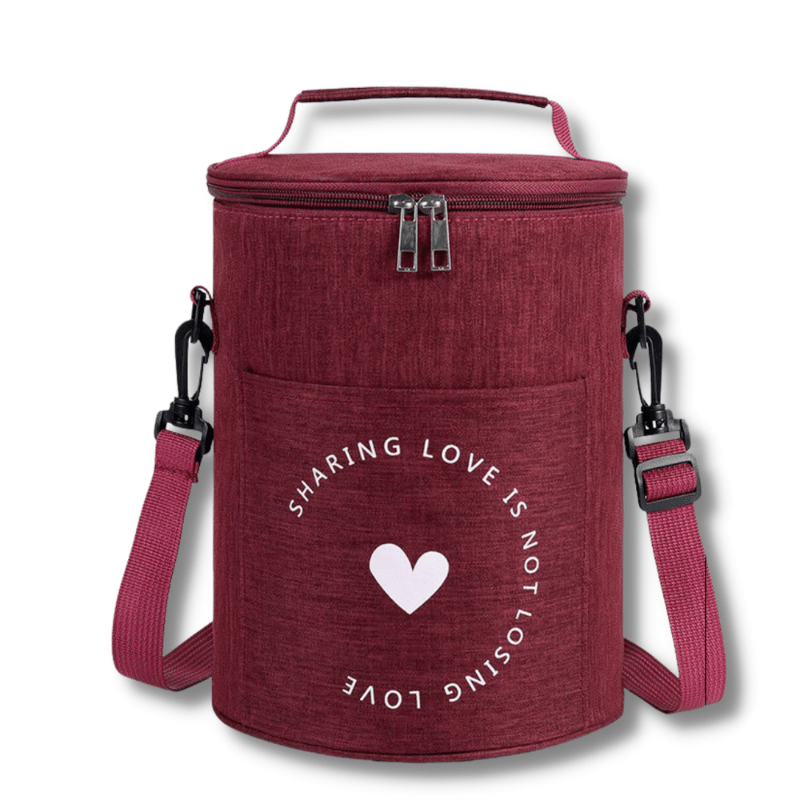 Sac Rond Isotherme Bordeaux Sac Isotherme