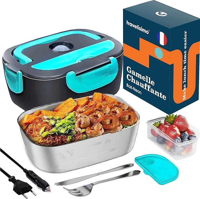 Gamelle Chauffante Électrique 80W - Lunch Box Portable Isotherme 1,5L Amazon