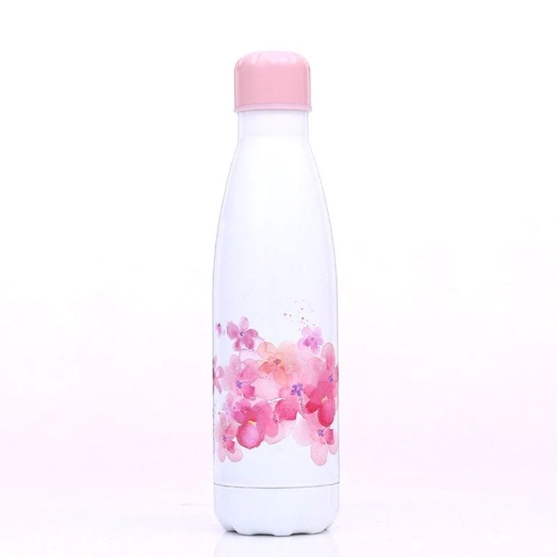 Bouteille Thermos Fleurie Sac Isotherme