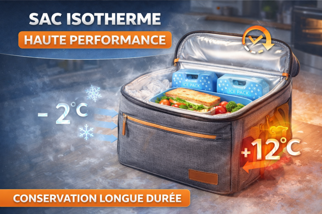 meilleur sac repas isotherme haute performance conservation longue durée avec ice pack