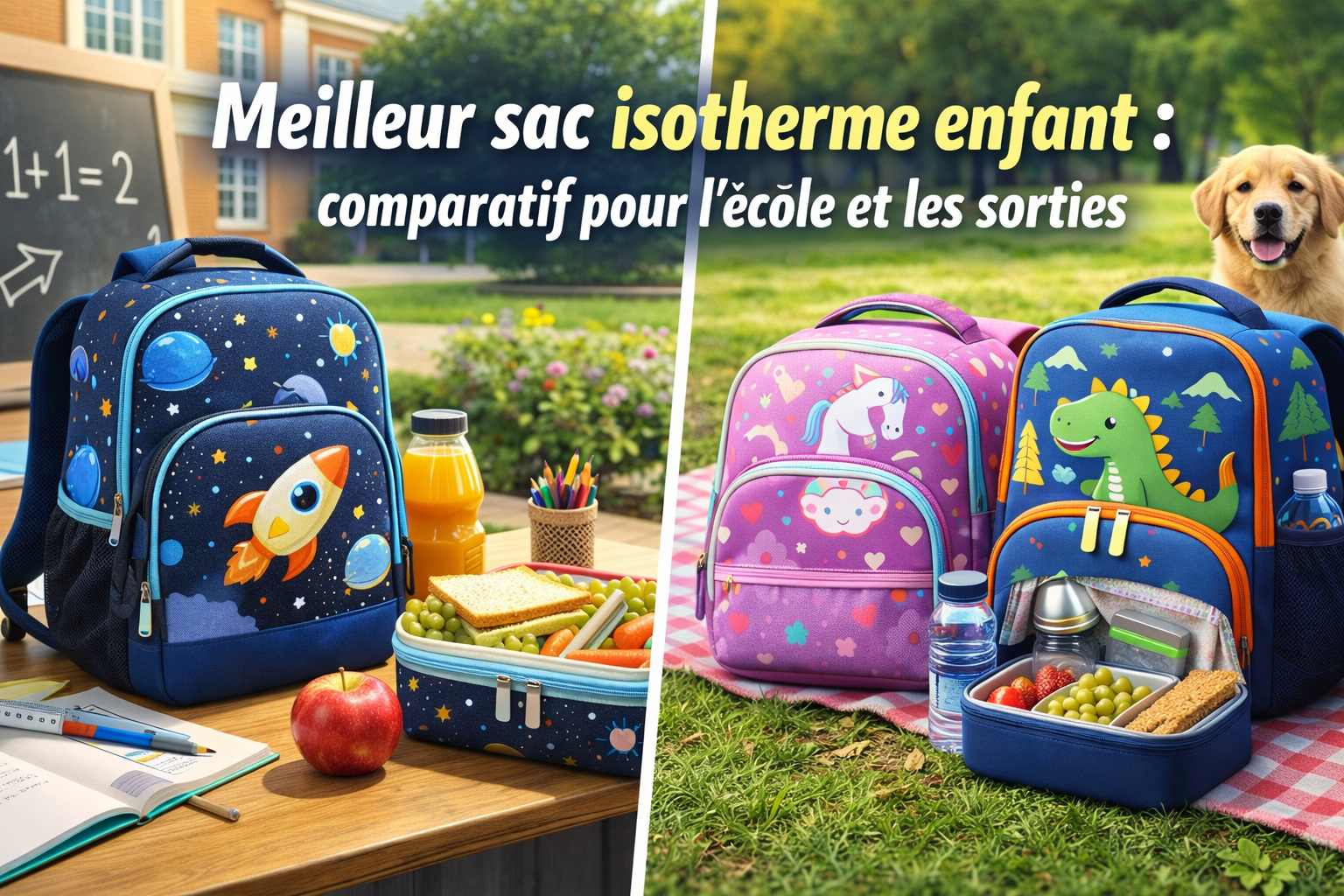 Meilleur sac isotherme enfant : comparatif pour l’école et les sorties