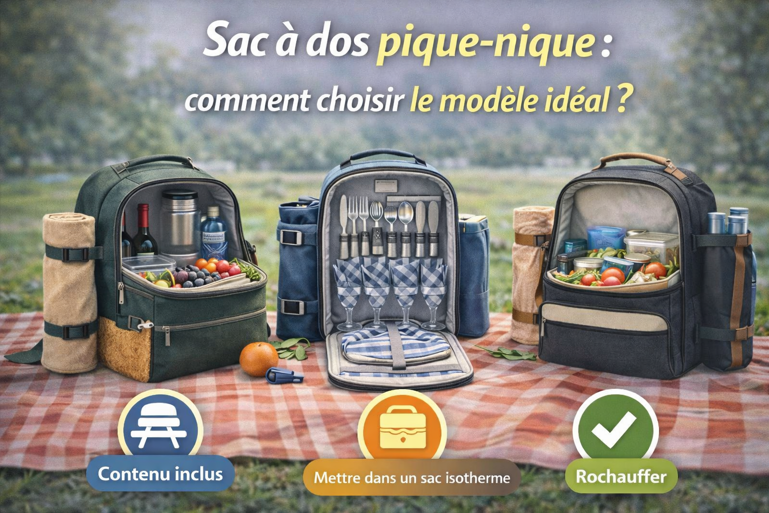 Sac à dos pique-nique : comment choisir le modèle idéal ?